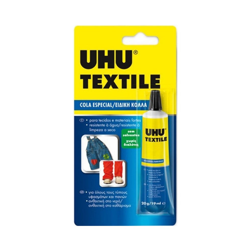 Κόλλα UHU ρευστή textile19ml blister
