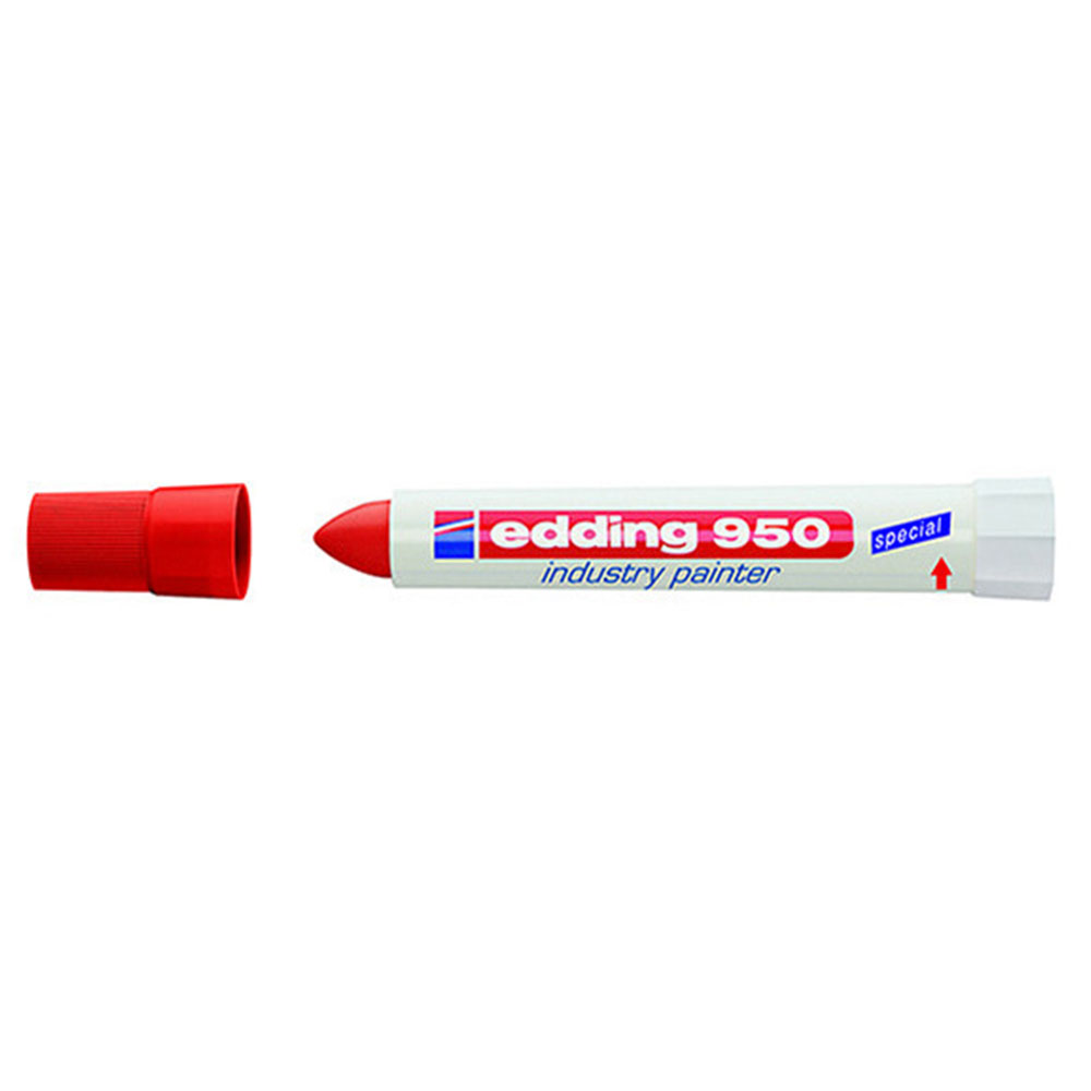 Μαρκαδόρος Edding 950 industry painter ανεξίτηλος κραγιόν πάστας 10mm κόκκινο (950/002)