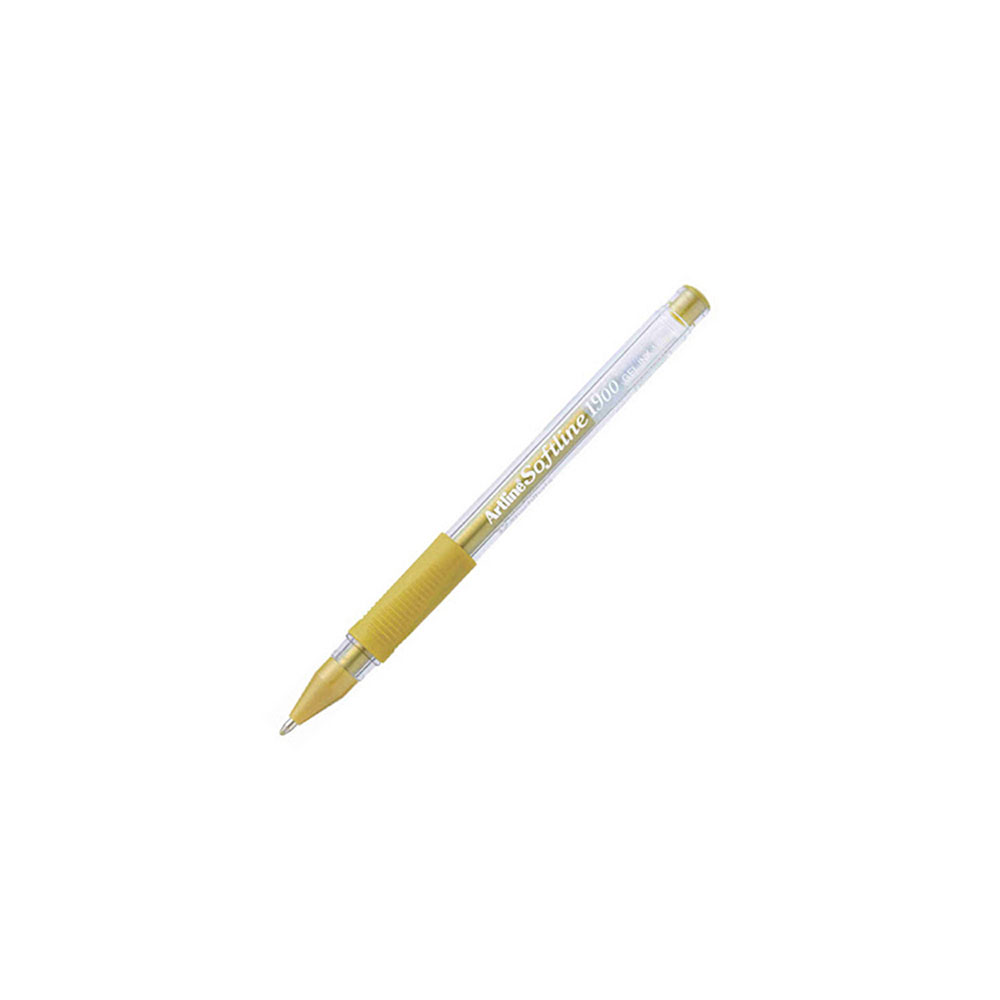 Στυλό gel Artline softline 1900 σε χρυσό μεταλλικό χρώμα 1mm
