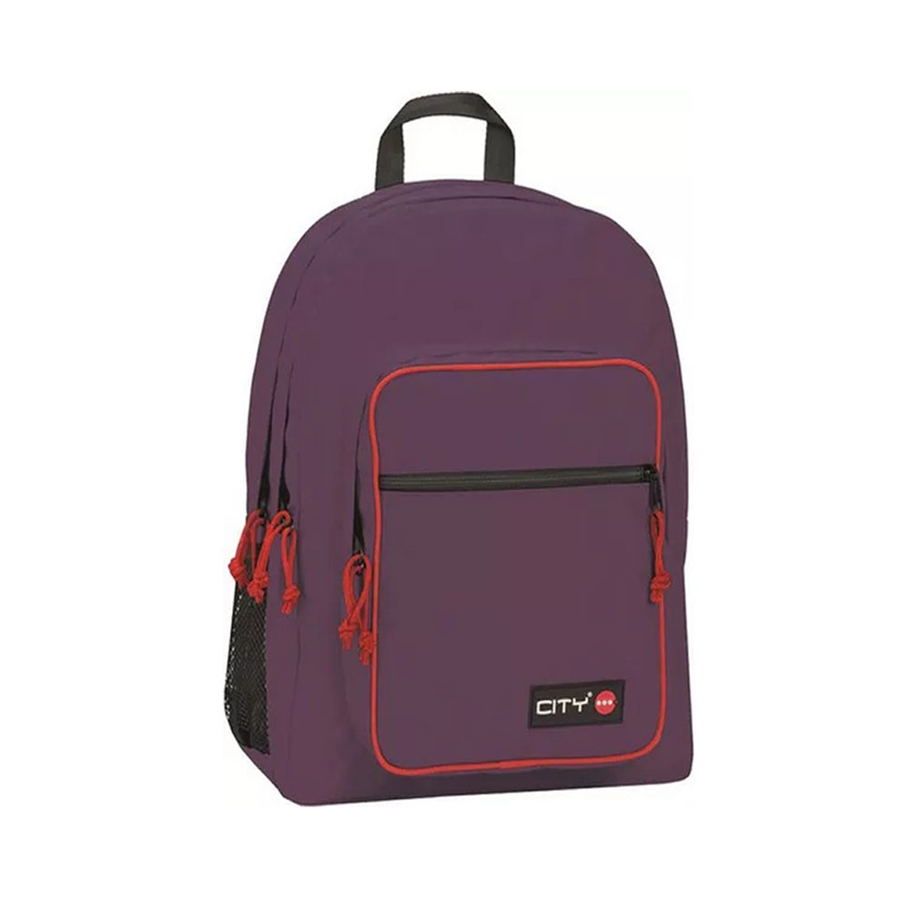 Τσάντα πλάτης Lyc-Sac oldschooler violet & red