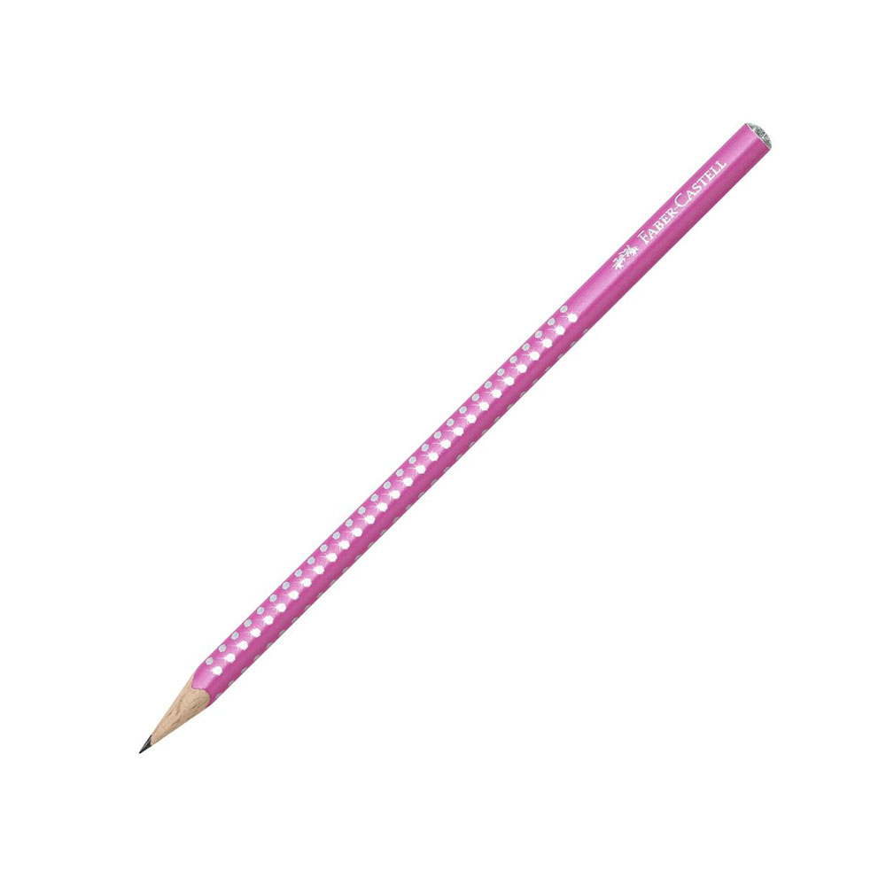 Μολύβι Faber- Castell grip sparkle ΙΙ ροζ B (118212)