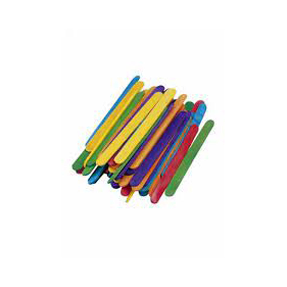 Ξυλάκια sticks mini 5.5 cm χρωματιστά 300τμχ