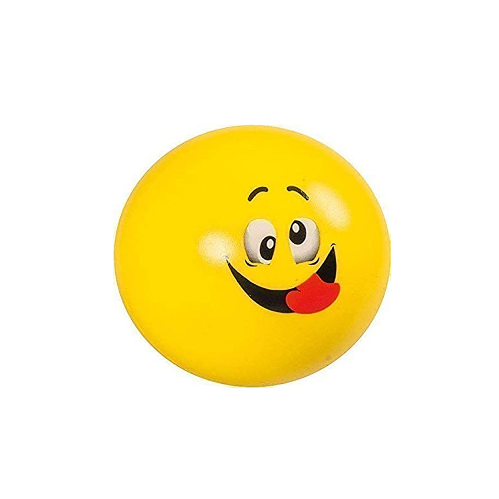 Μπάλα fun antistress face κίτρινο (1027357)
