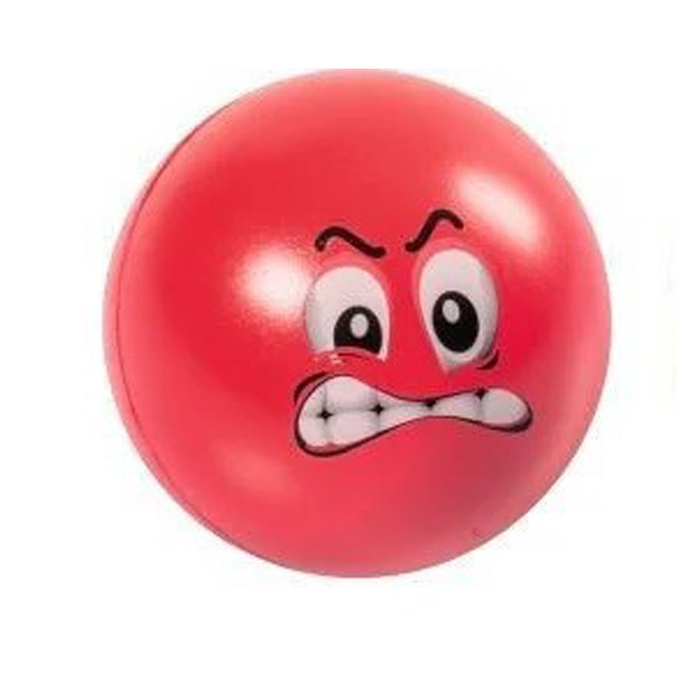 Μπάλα fun antistress face κόκκινη (1027357)