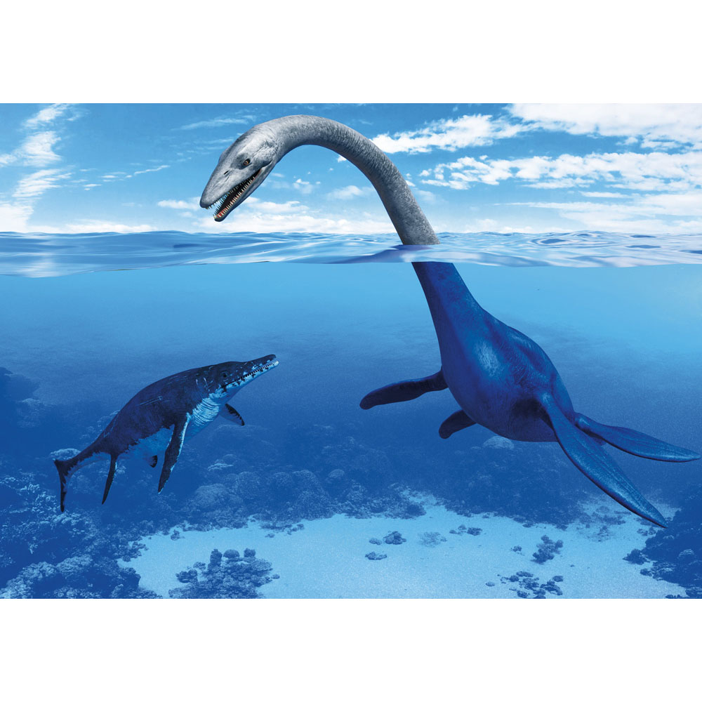 Σετ 2 παζλ master creators δεινόσαυροι 3,οι κυρίαρχοι των θαλασσών 117+117τμχ 48x33cm