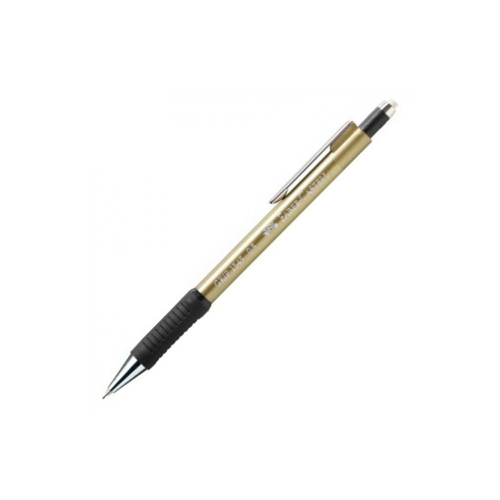 Μηχανικό μολύβι Faber-Castell grip με γόμα 1347 0.5mm χρυσό
