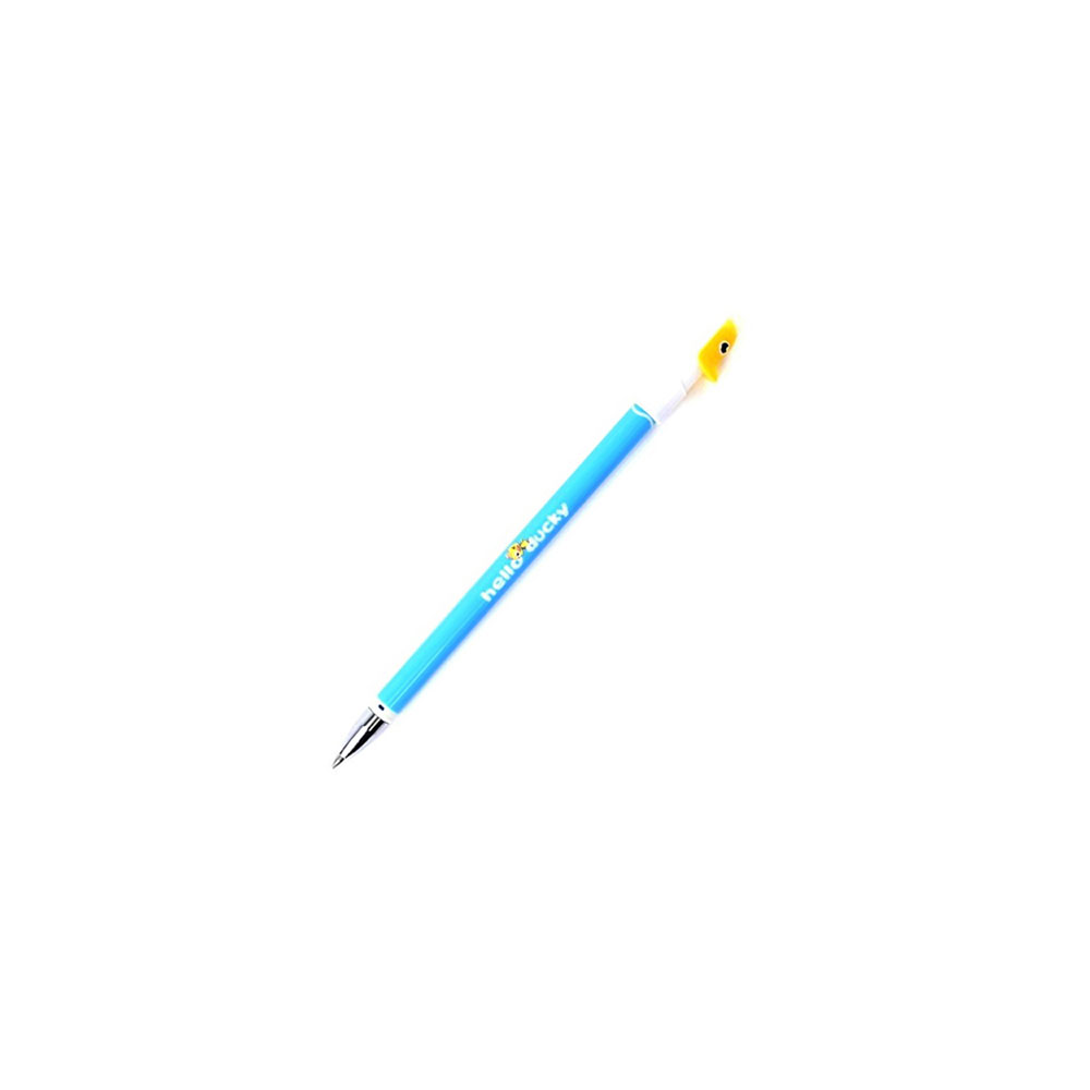 Στυλό M&G με γόμα hello ducky 0.5mm σε γαλάζιο χρώμα συσκευασίας