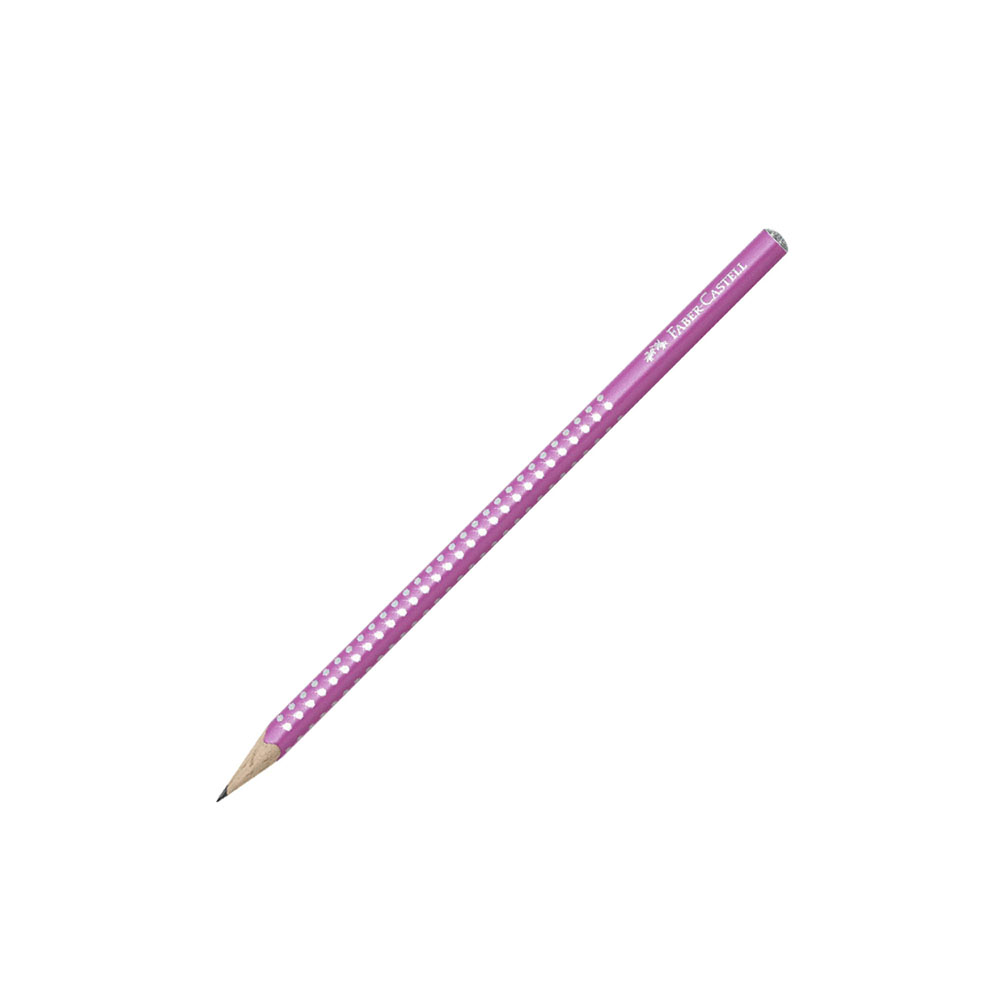 Μολύβι Faber-Castell grip sparkle jumbo ροζ