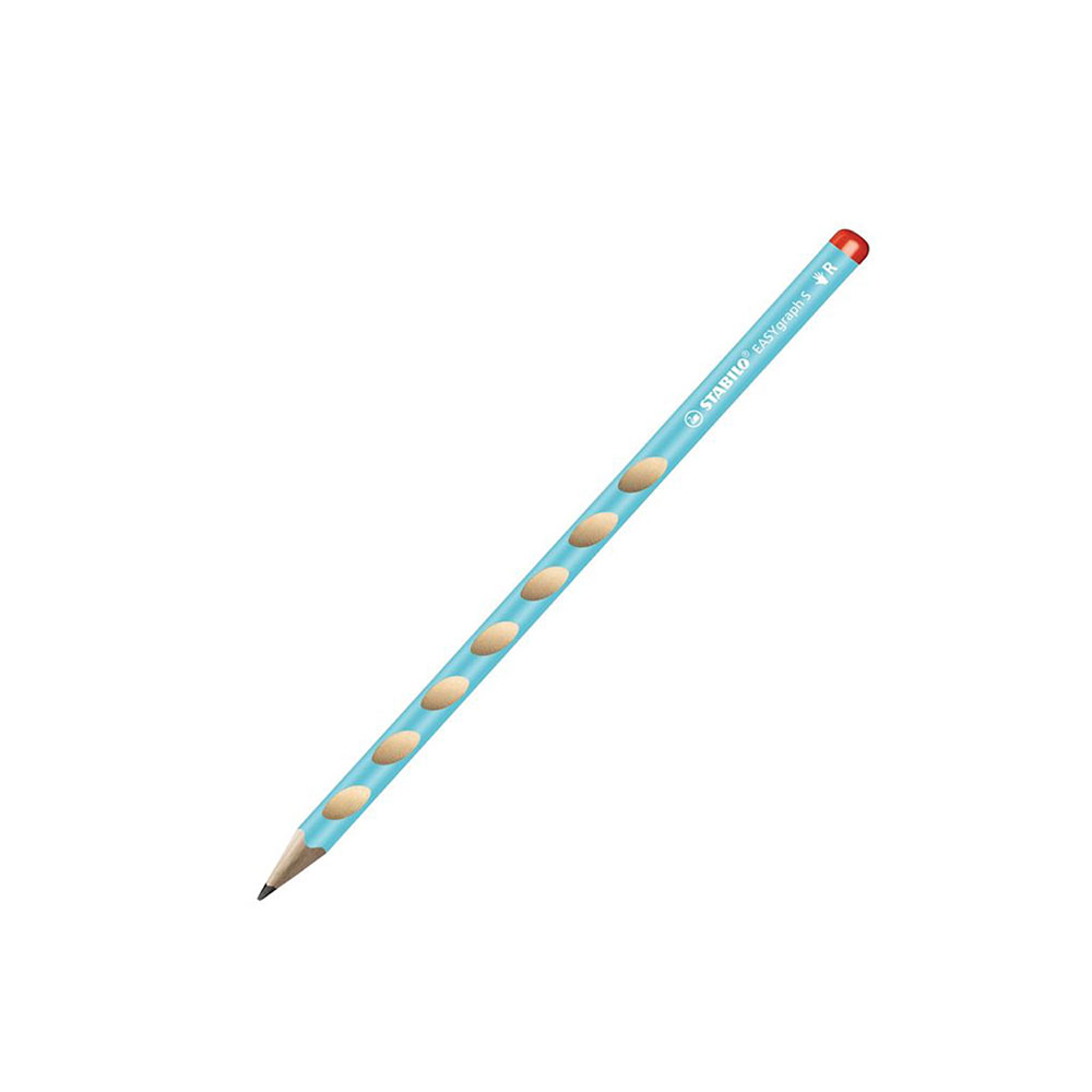 Τριγωνικό μολύβι Stabilo easygraph slim για δεξιόχειρες γαλάζιο ΗΒ