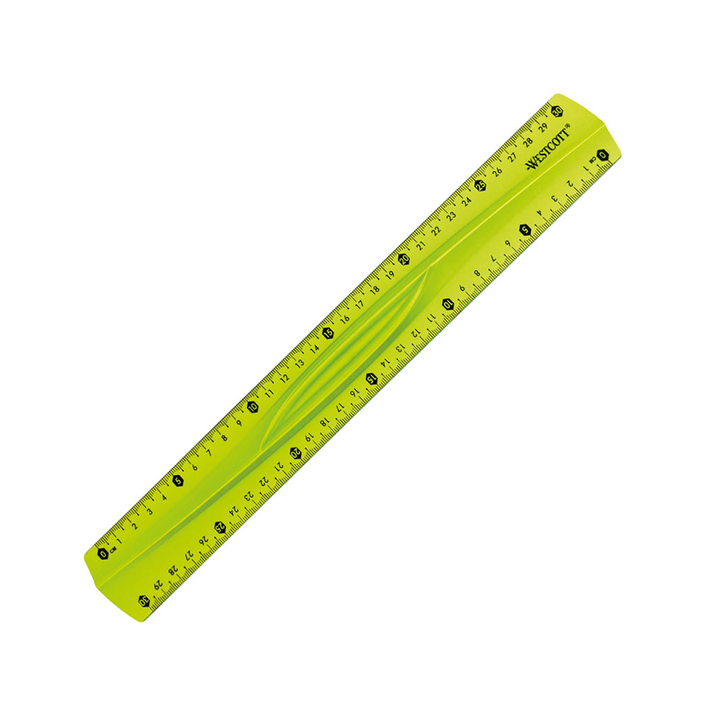 Χάρακας Westcott flexible 30cm πράσινος
