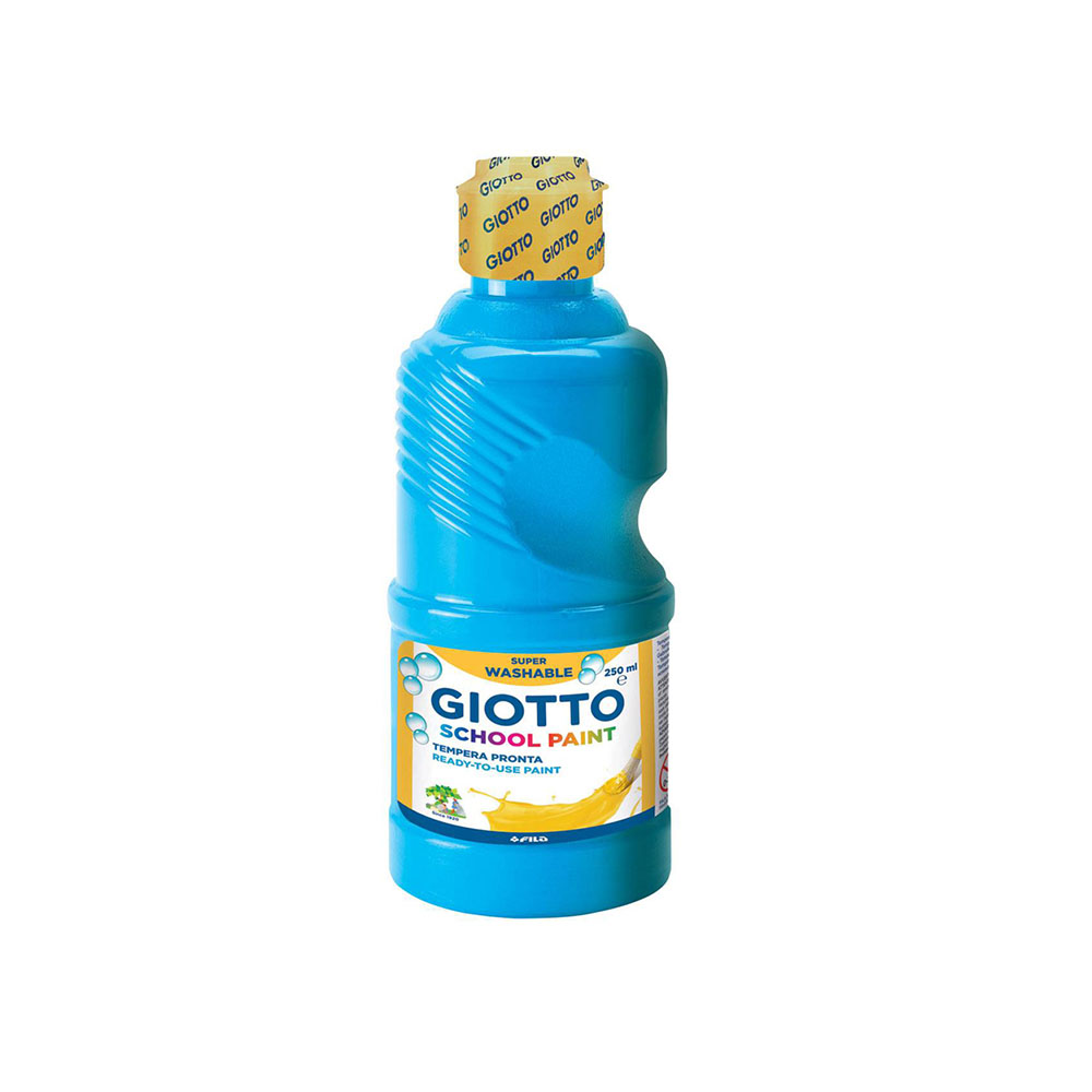 Τέμπερα σχολική Giotto μπουκάλι 250ml F530815 γαλάζιο