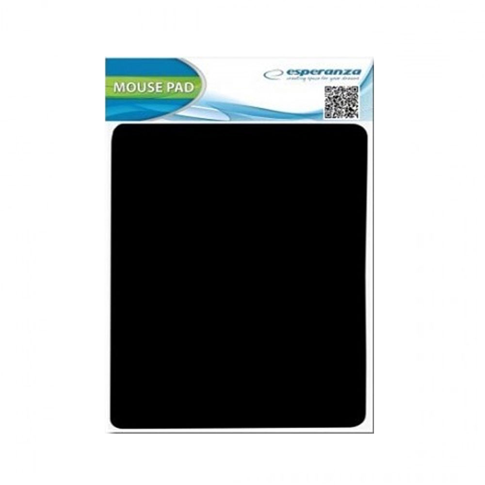Mouse pad Esperanza μαύρο 18X22 cm ( EΑ145Κ)