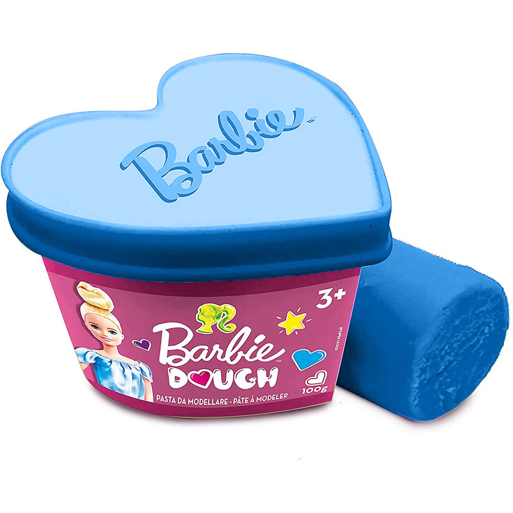 Πλαστελίνη Barbie dough βαζάκι καρδιά σιέλ χρώμα 100gr.