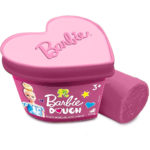 Πλαστελίνη Barbie dough βαζάκι καρδιά ροζ χρώμα 100gr.