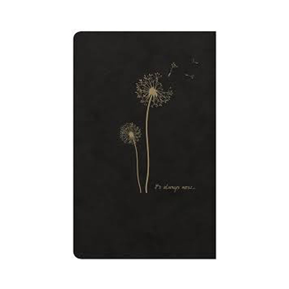 Σημειωματάριο flying black 11X17cm με οπισθόφυλλο λουλούδι it's always notes