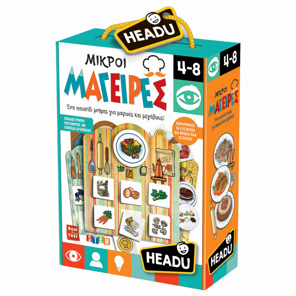 Εκπαιδευτικό παιχνίδι Headu μικροί μάγειρες Montessori (820-23042)