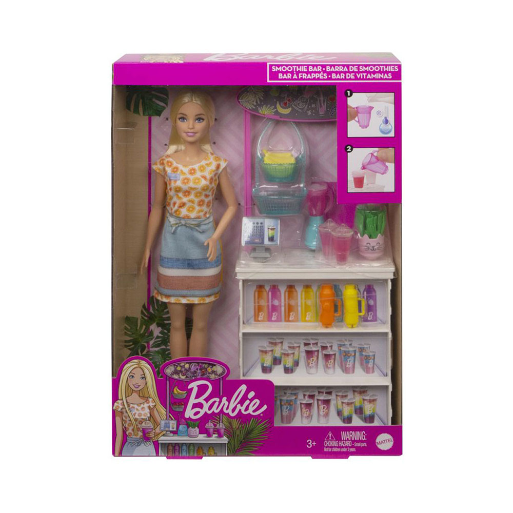 Κούκλα Mattel barbie wellness-smoothie bar (861-00876)
