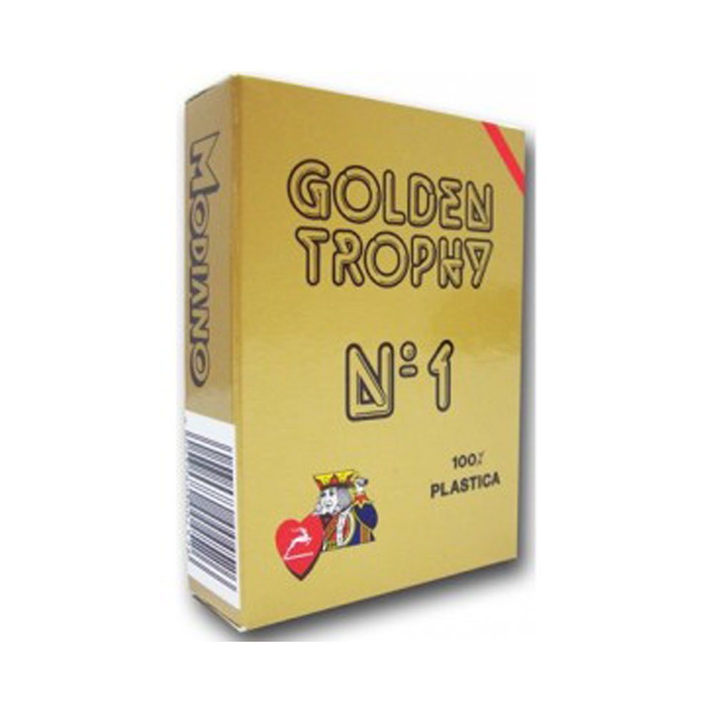 Τράπουλα πλαστική Modiano golden trophy κόκκινη (203.04526)