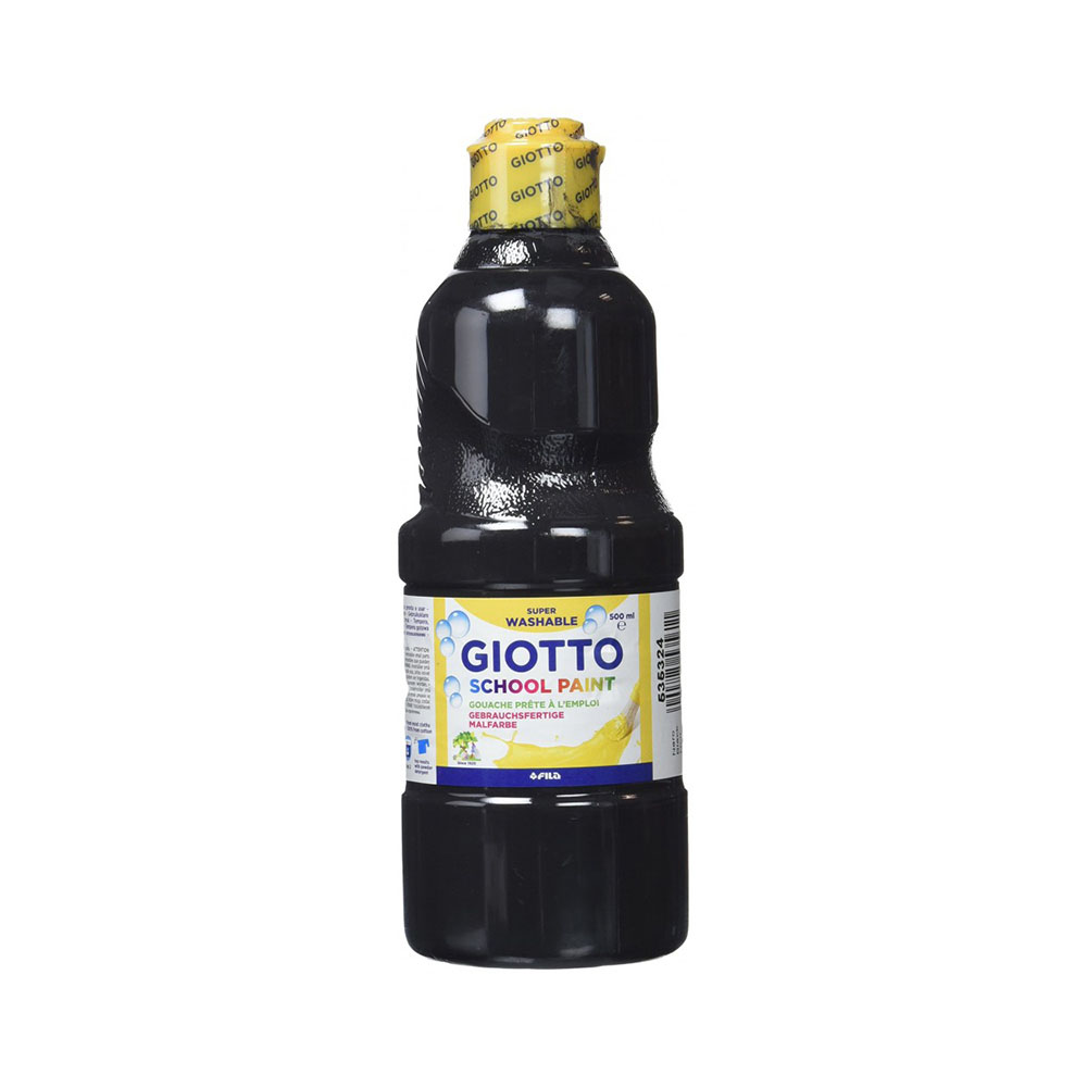 Τέμπερα Giotto school paint 500ml μαύρο (F535324)