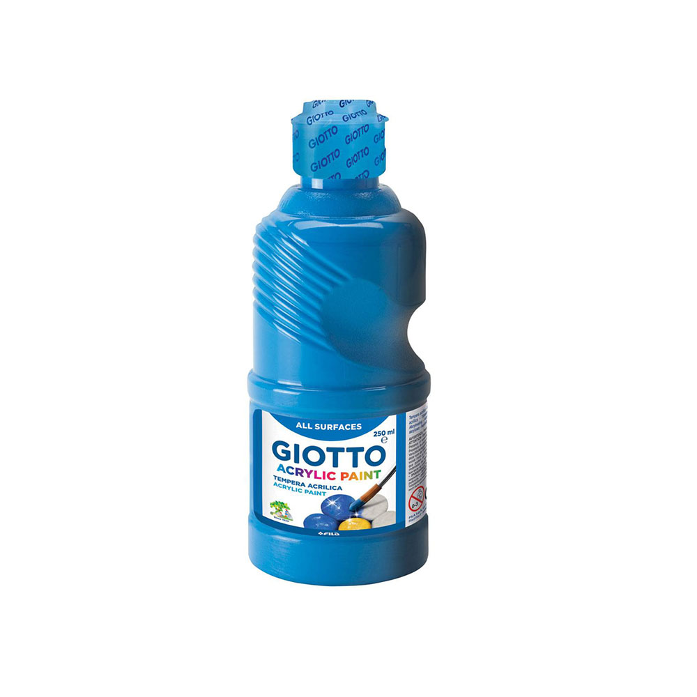 Ακρυλική τέμπερα Giotto μπλε cyan 250ml F534015 (053401500)