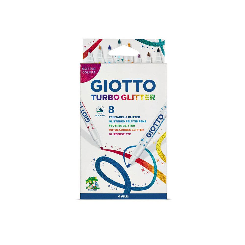 Μαρκαδόροι Giotto turbo glitter σετ 8 τεμάχια (F425800)