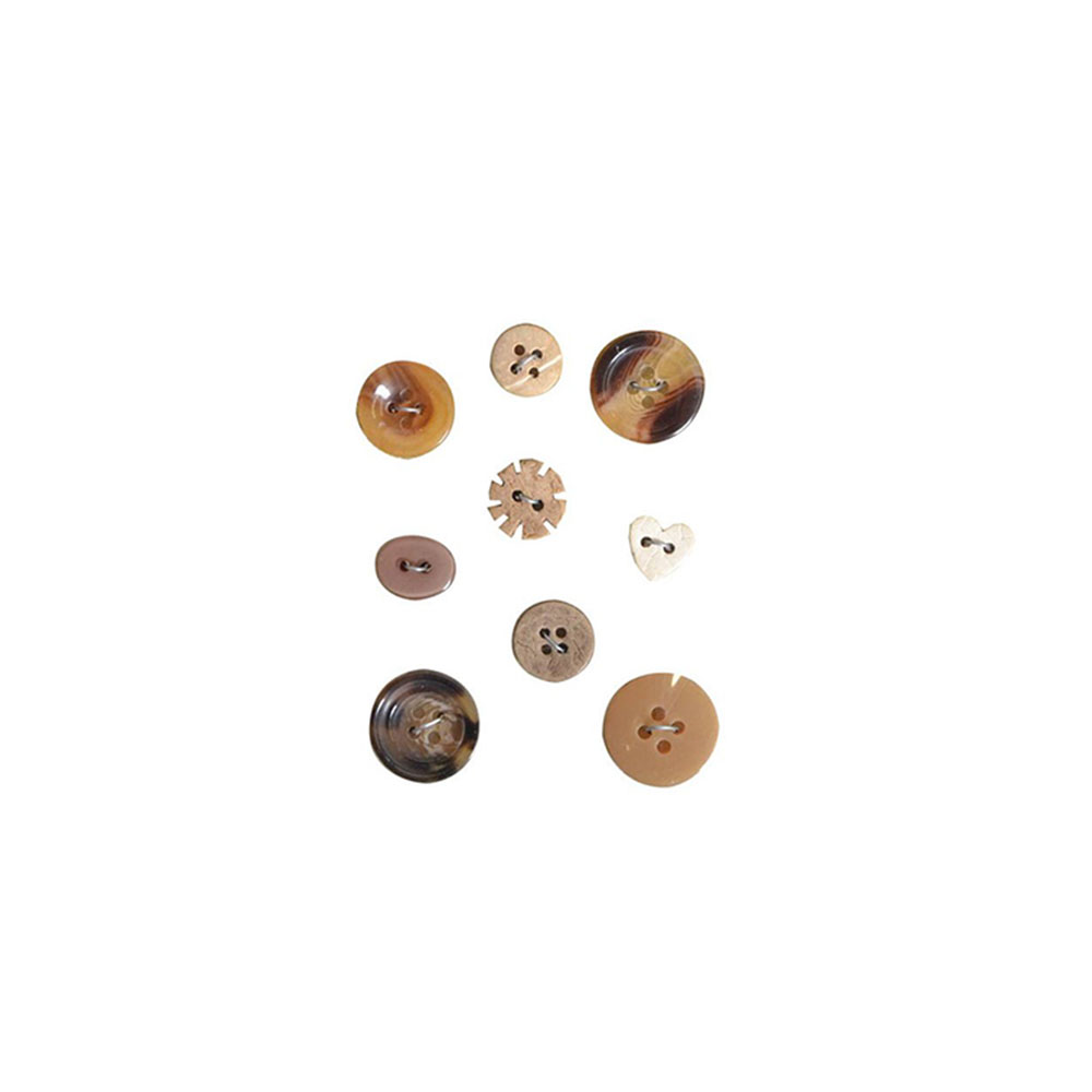 Διακοσμητικά κουμπιά Artemio σετ 9 τεμαχίων καφέ (11006628)