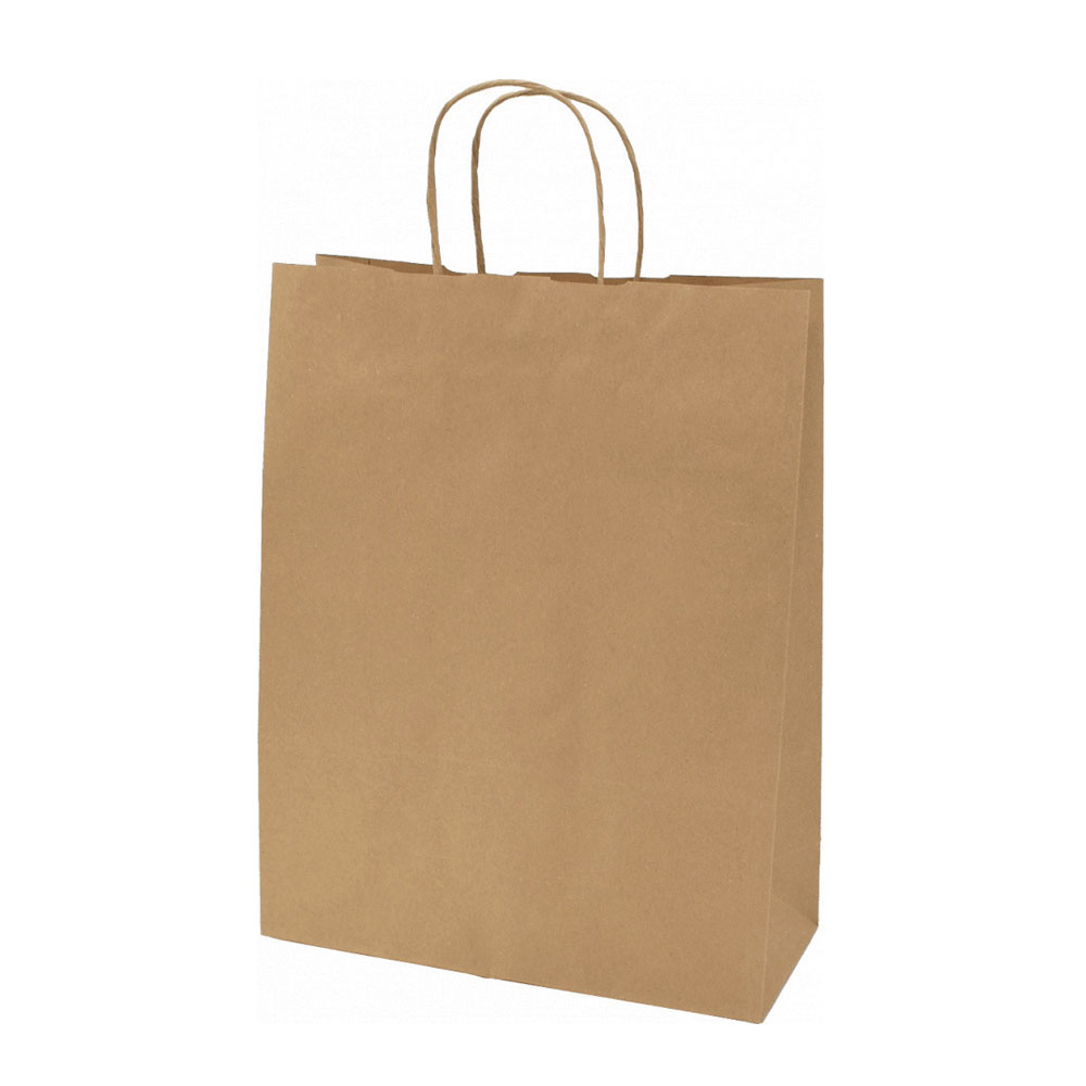 Τσάντα συσκευασίας Eco κραφτ 24X32 με στριφτό χεράκι (ECO2822B)