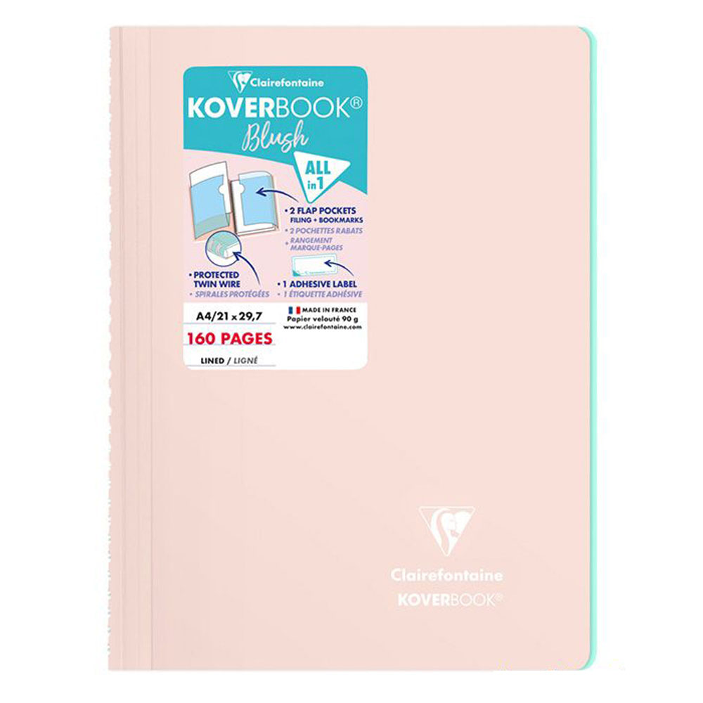 Τετράδιο spiral Koverbook Blush Clairefontaine A4 Pink powder 160Φ (366681C)