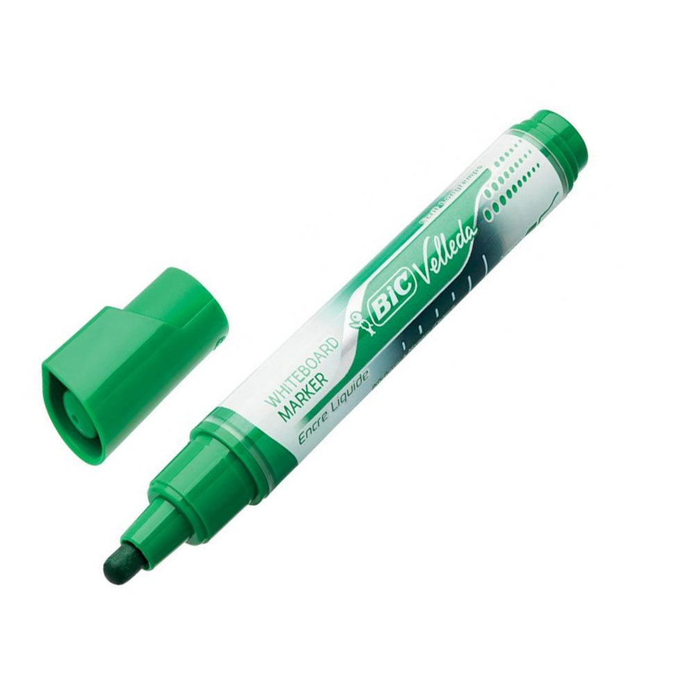 Μαρκαδόρος ασπροπίνακα BIC liquid velleda large πράσινο (902098)