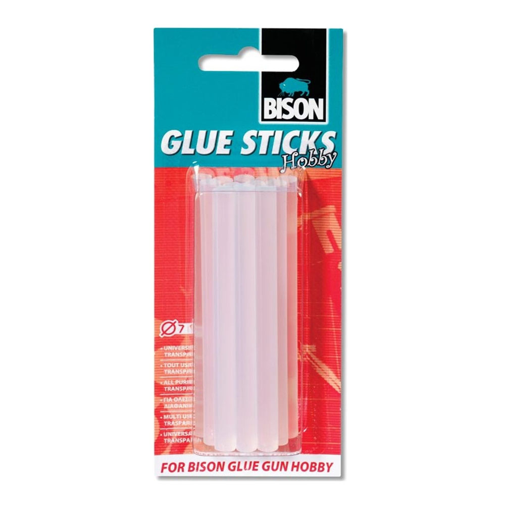 Διάφανοι ράβδοι σιλικόνης Bison glue sticks hobby 0.7mm των 12 τμχ (1490812)