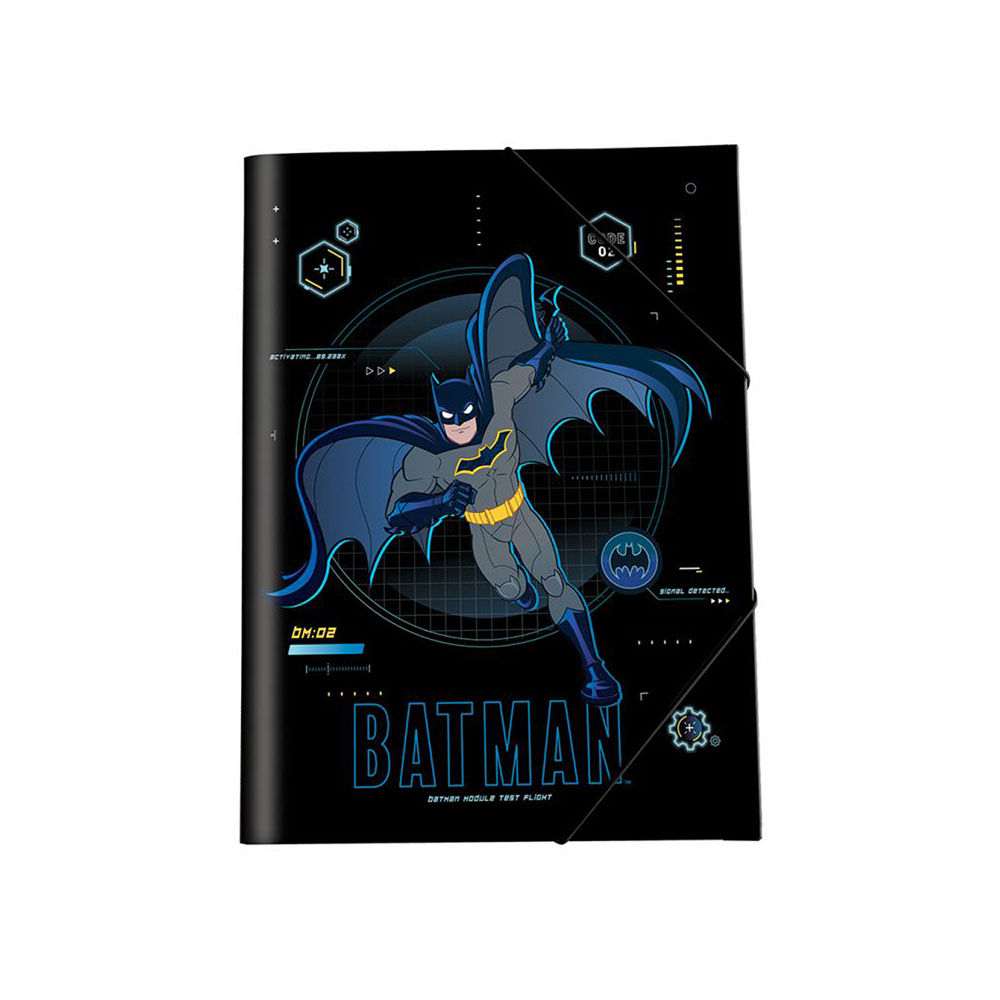 Φάκελος με λάστιχο Graffiti Batman 25X35cm μαύρος (22510)