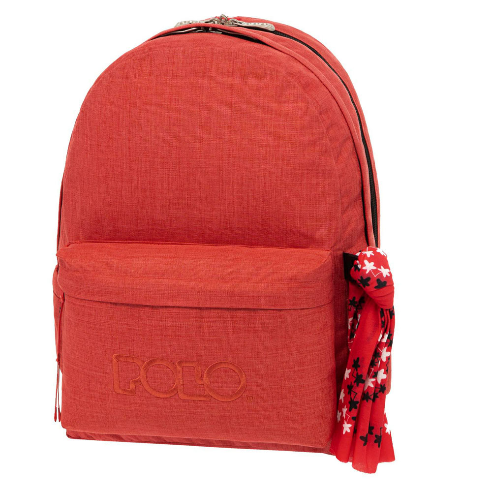 Τσάντα πλάτης Polo original double scarf κοραλί 2022 (901235-3600)