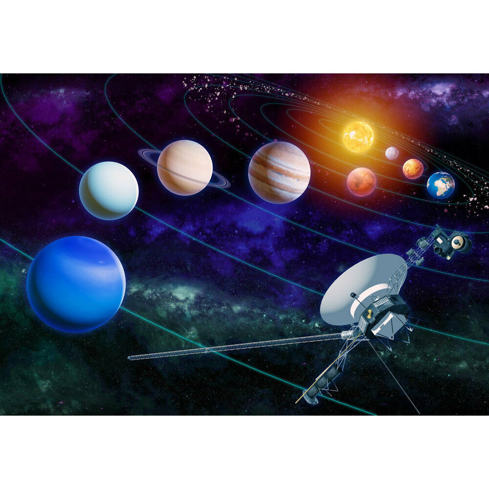 Σετ 2 παζλ master creators το ηλιακό σύστημα και ο πλανήτης Γη 117+117τμχ 48x33cm