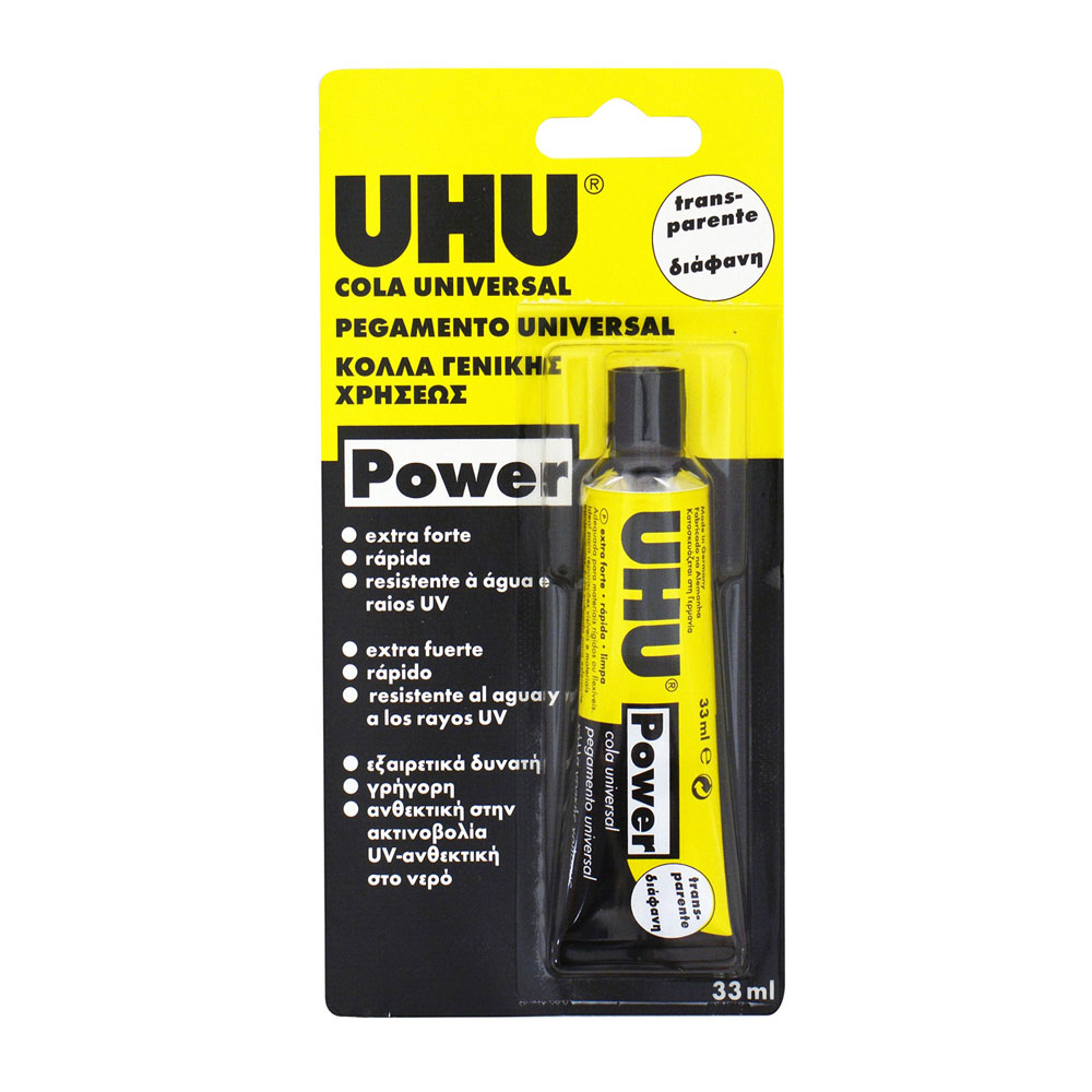 Κόλλα UHU all purpose power 33ml σε blister (43910)
