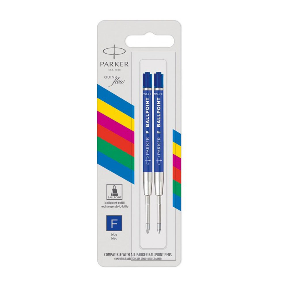 Ανταλλακτικό Μελάνι Parker Economy για στυλό σε μπλε χρώμα Ballpoint Fine 2τμχ (2166542)