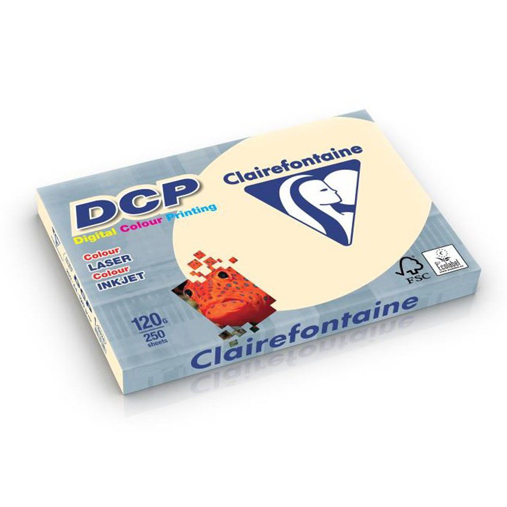 Χαρτί εκτύπωσης Clairefontaine DCP Α4 120gr 250 φύλλα ivory (6824C)
