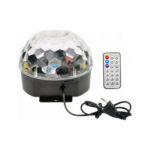 Διακοσμητικό φωτιστικό με φωτισμό Crystal Magic Ball Light Bluetooth μαύρο