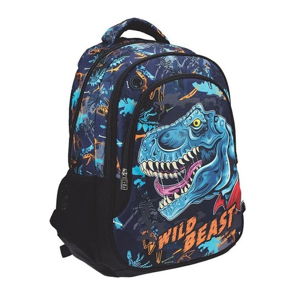 Τσάντα πλάτης δημοτικού οβάλ Back Me Up Dino Beast (357-07031)