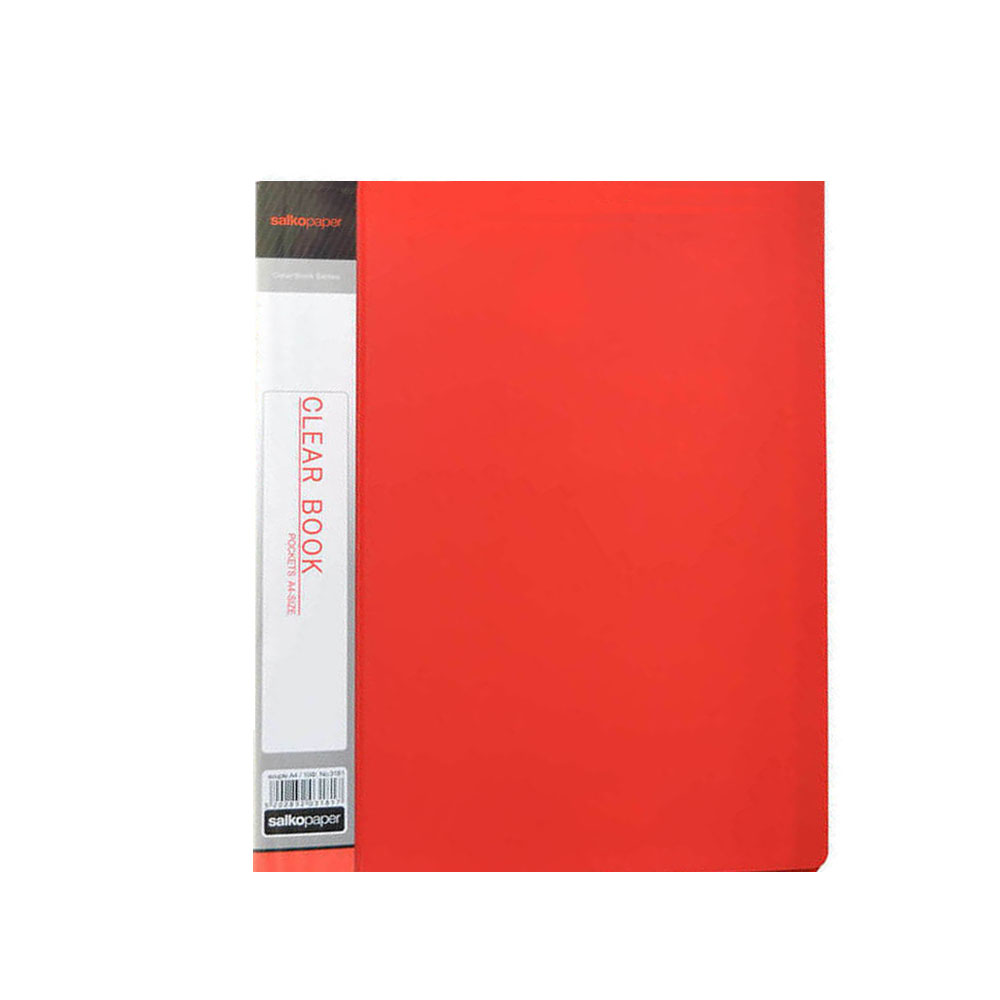Σουπλ Α4 Salko Paper κόκκινο με 10 διαφάνειες (3181)