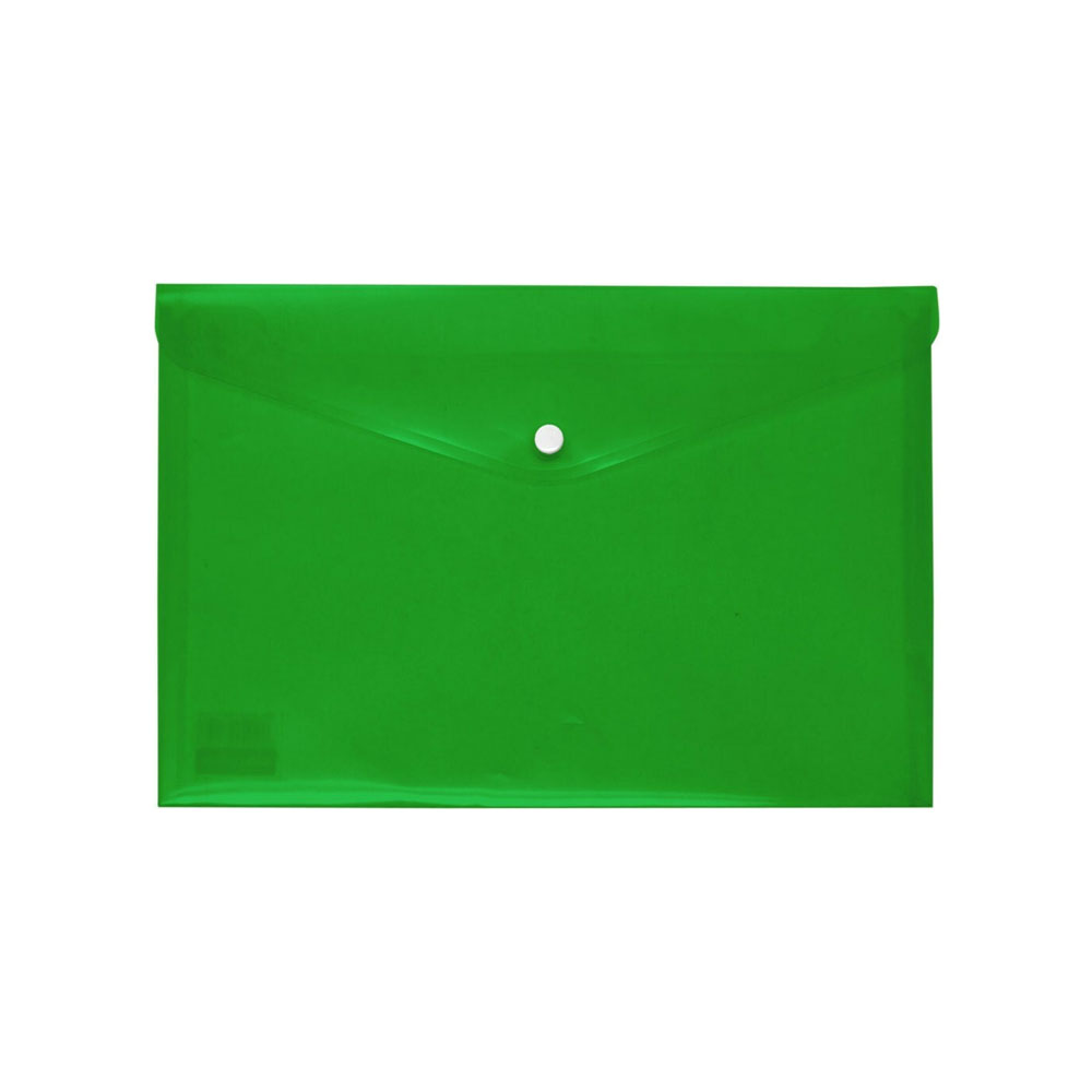 Φάκελος με κουμπί Salko Α4 διαφανής πράσινος (3150)
