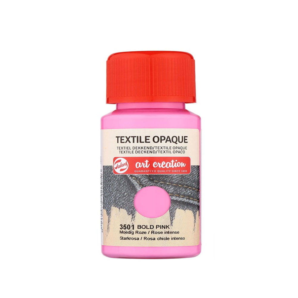 Υγρό χρώμα χειροτεχνίας απαλό φούξια για ύφασμα Textile Bold Pink 50ml (3501)