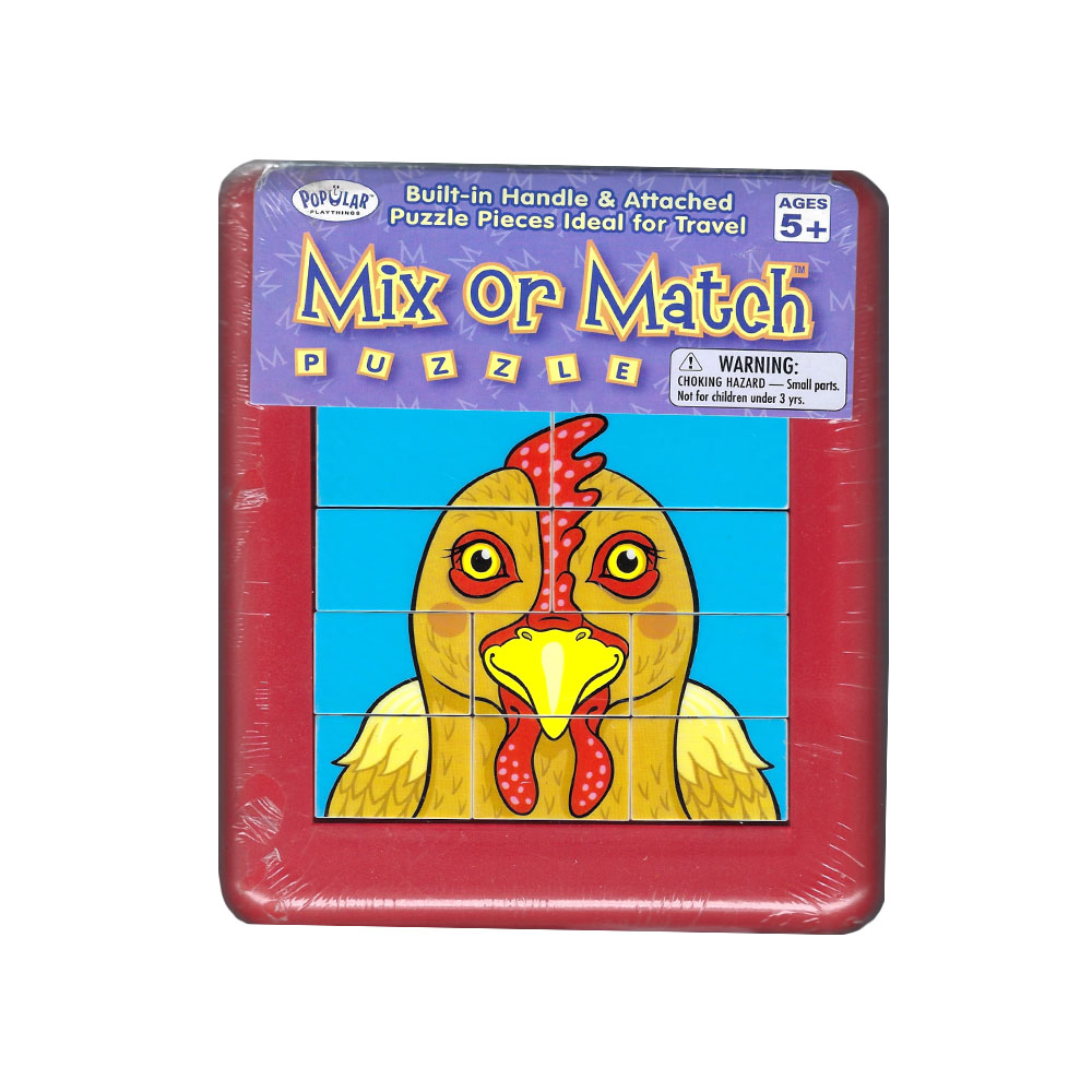 Παιδικό Puzzle Mix or Match Jungle Popular PlayThings κόκορας 10τμχ.