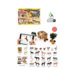 Ημερολόγιο Collecta παιχνίδι μινιατούρα άλογα & φάρμα με 12 κάρτες (84178)