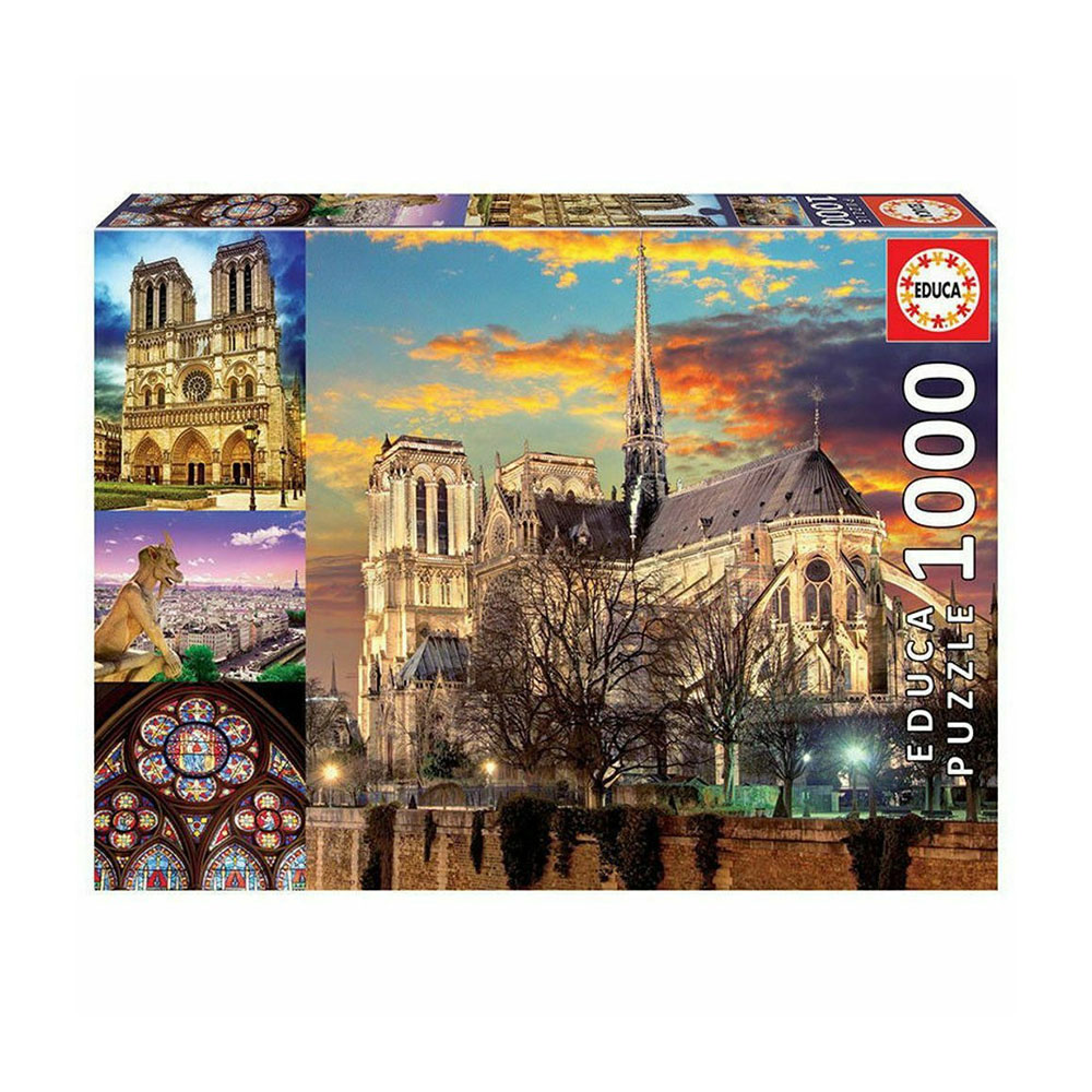 Παζλ Educa Notre Dame collage 1000 τεμάχια 68Χ48cm (18456)