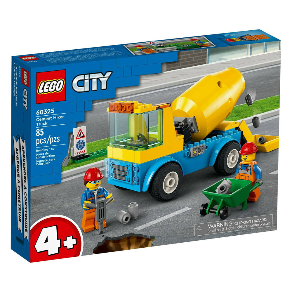 Lego City: Cement Mixer Truck (60325)