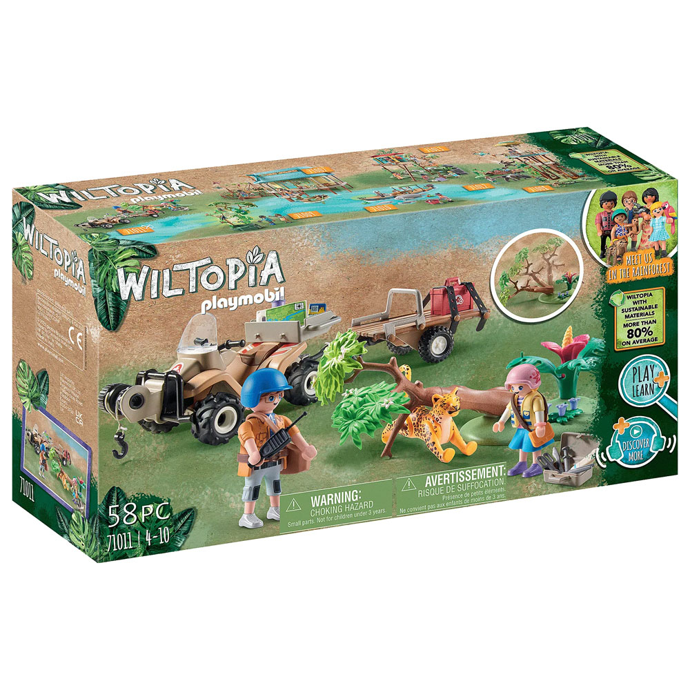 Playmobil Wiltopia Φροντιστές ζώων με εξερευνητικό όχημα (71011)