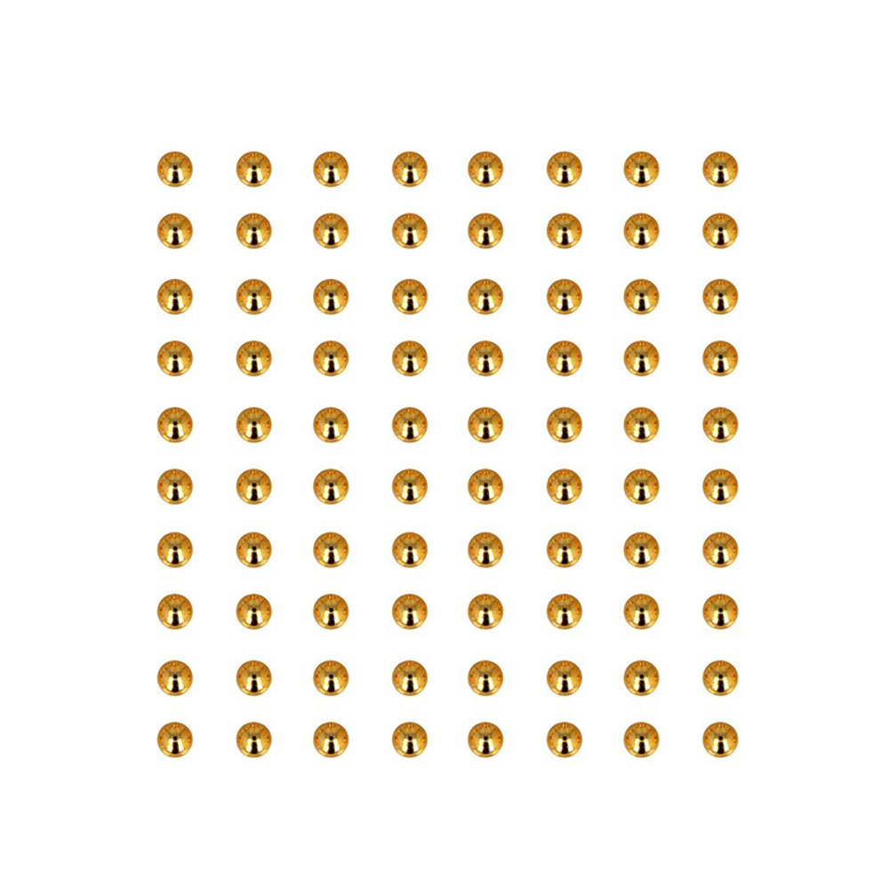 Αυτοκόλλητα πέρλες χρυσές Artemio σετ 80 τεμαχίων 5mm (11060728)