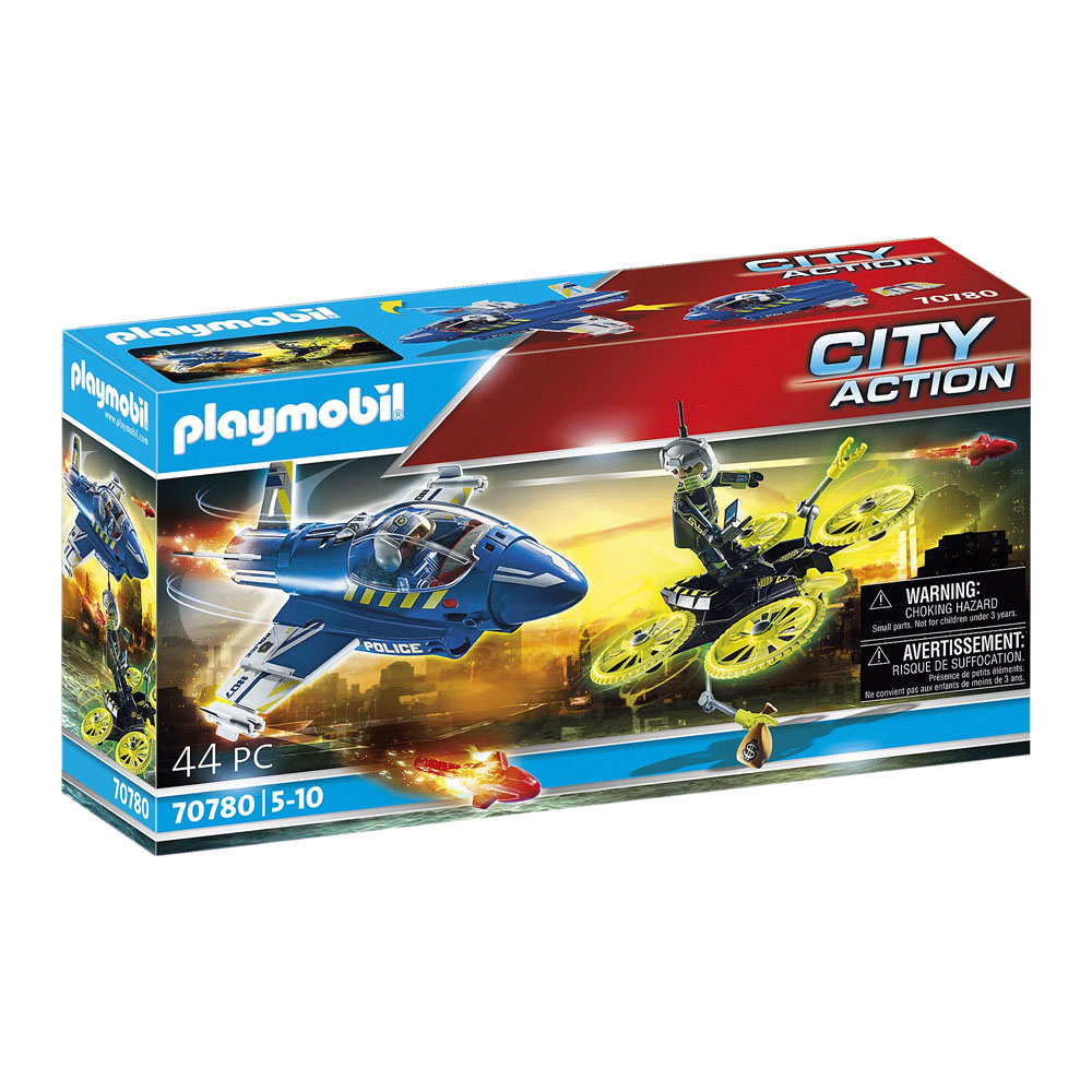 Playmobil City Action Καταδίωξη drone από αστυνομικό τζέτ (70780)
