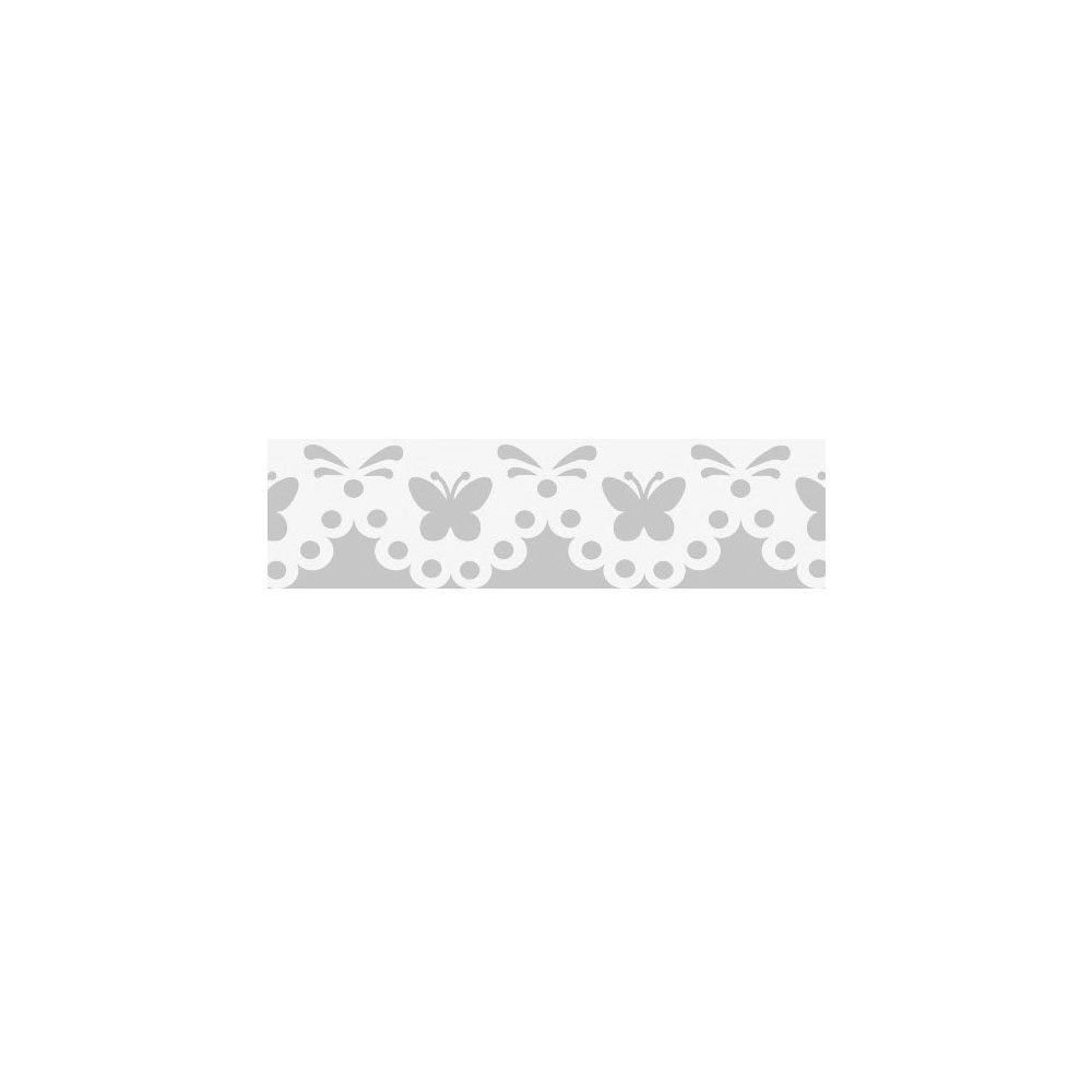 Αυτοκόλλητη χάρτινη δαντέλα Heyda πεταλούδες λευκή 12mmX200cm (20-4880089)