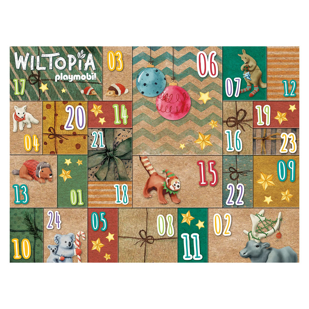 Playmobil Wiltopia Χριστουγεννιάτικο ημερολόγιο,εξερευνώντας τον κόσμο των ζώων (71006)